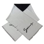 Givenchy Black White Wool Unisex Winter Warm Scarf Wrap Shawl 1